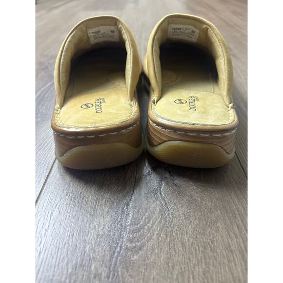 Double H Leather Clogs Mules Size 6M Slip On Comfort Western Casual Shoes - Picture 4 of 6